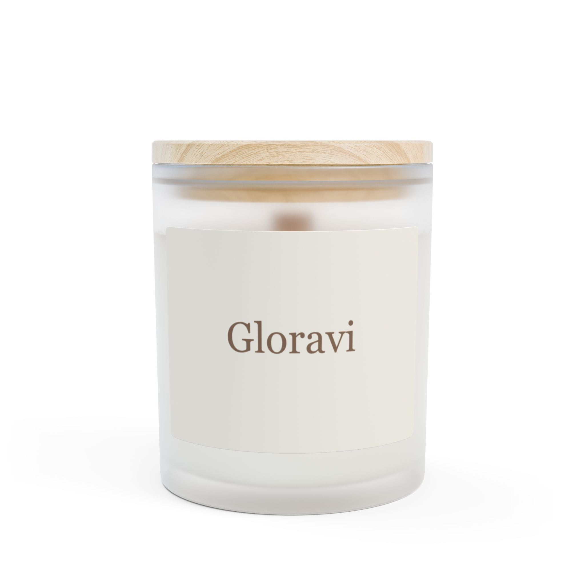 Frosted Glass Soy Candle — Blackberry Vanilla, Wooden Wick, Slow Burn