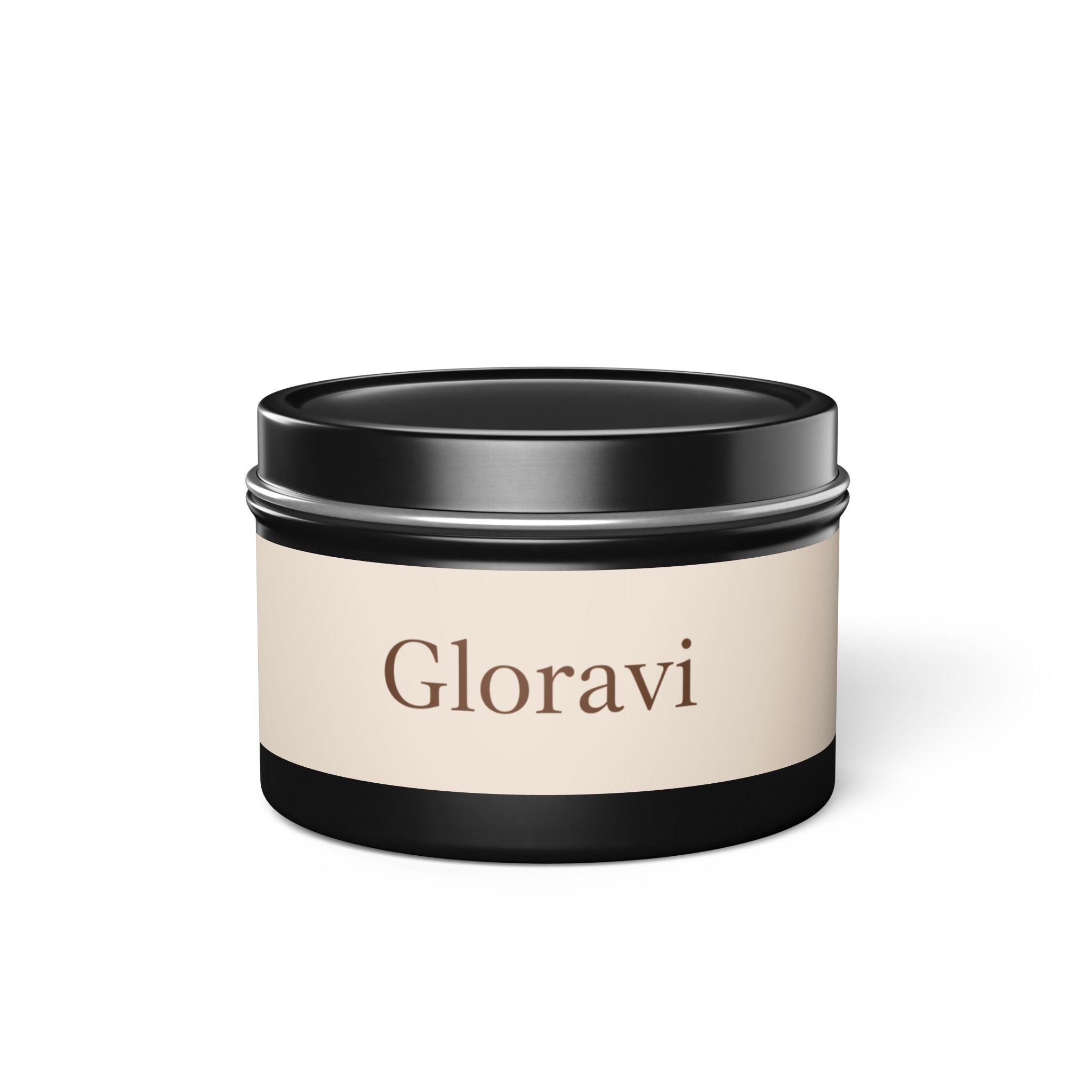 Gloravi Clarity soy candle 4oz and 8oz size comparison side by side