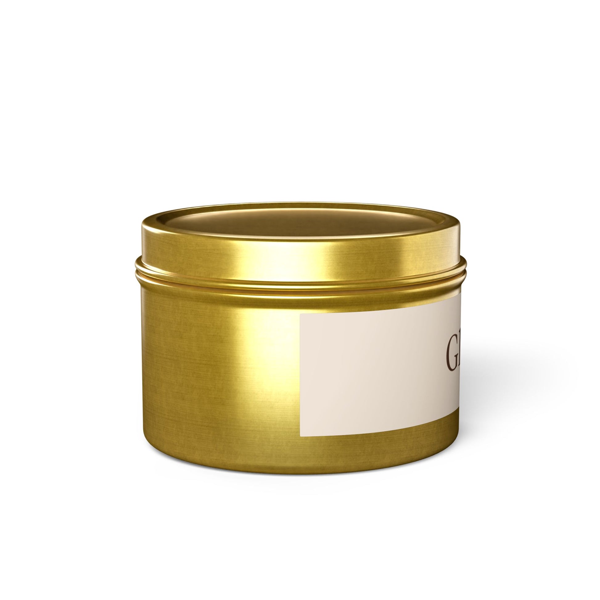 Gloravi Clarity soy tin candle — clean focus scent to start the morning, 4oz travel tin