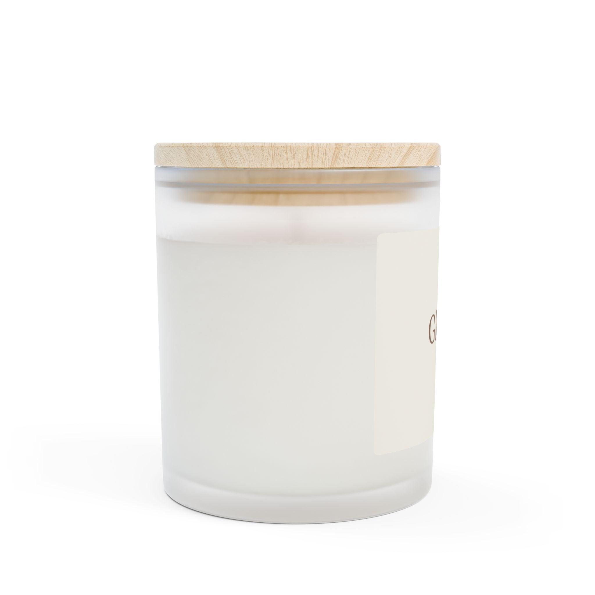 Gloravi 11 oz scented soy candle wooden lid — soft living ritual