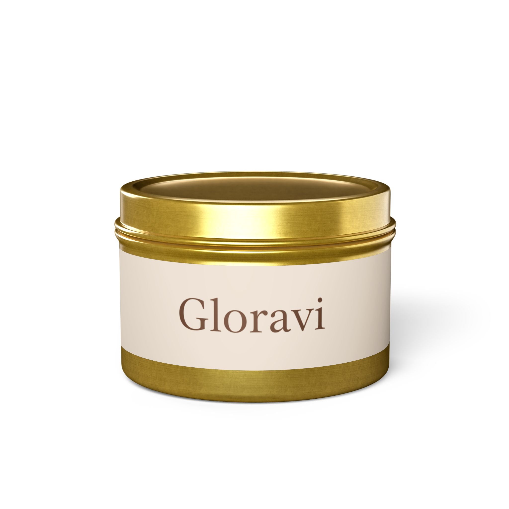 Gloravi Clarity candle black tin burning on kitchen counter natural morning light